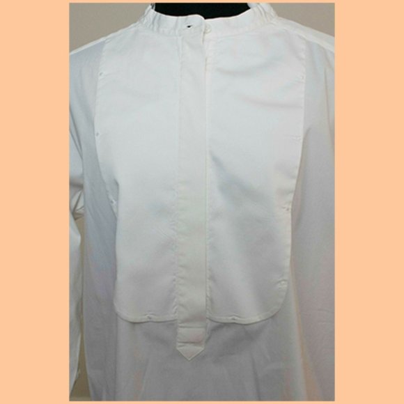 Piazza Sempione White Fitted Button-Down Blouse 42 - Picture 4 of 5